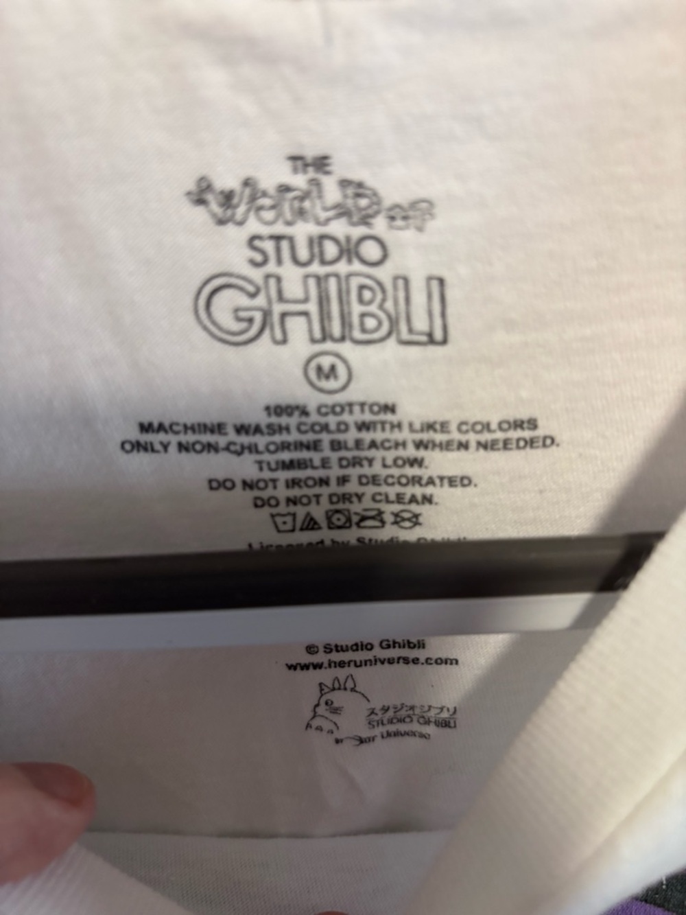 Studio Ghibli My Neighbor Totoro White Graphic Tee - Picture 3 of 3